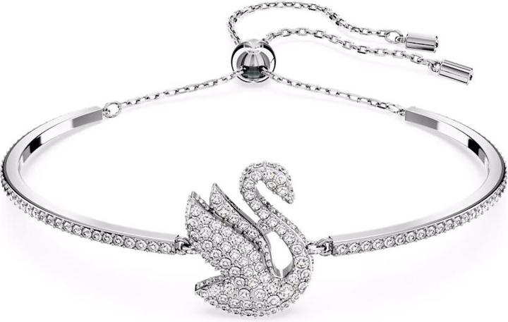 Swarovski Iconic Swan Armreif Schwan Weiss (24 cm, Swarovski Metall)