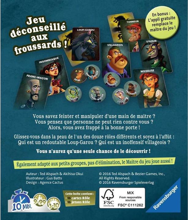 Produktbild Ravensburger Loup garou pour une nuit (Französisch)
