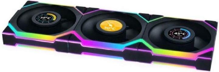 Produktbild Lian-Li UNI FAN SL Wireless LCD Lüfter, ARGB, PWM, 3er-Pack inkl. Controller - Reverse Blade, 120 mm (120 mm, 3 x)