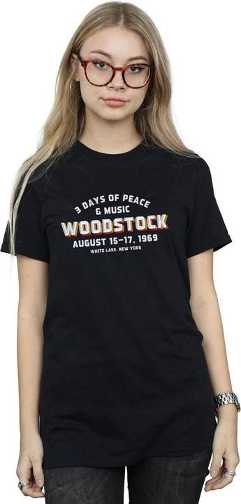 Immagine prodotto Woodstock Varsity 1969 Maglietta Ampia Donna (3XL)