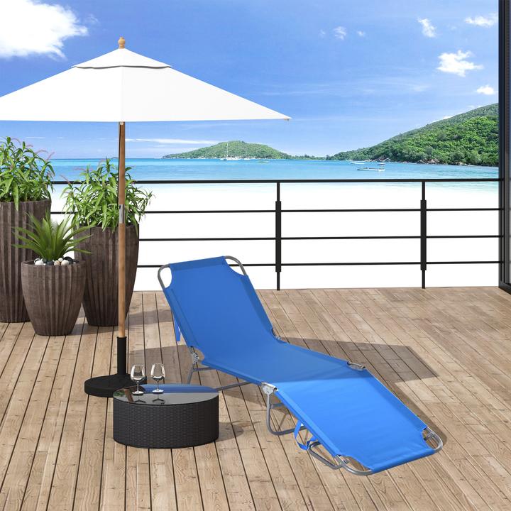 Image du produit Outsunny Bain de soleil avec dossier inclinable (187 cm)