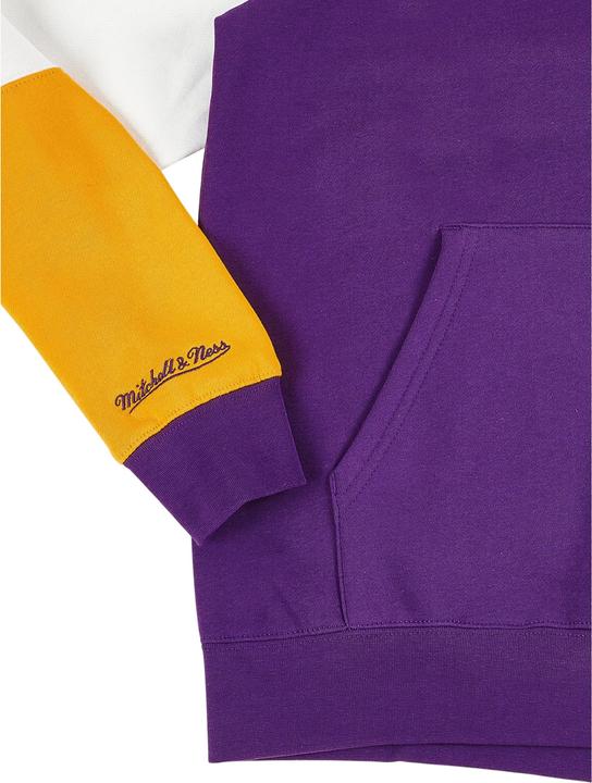 Produktbild Mitchell & Ness Fusion Fleece 2.0 Kapuzenpullover Los Angeles Lakers (XXL)