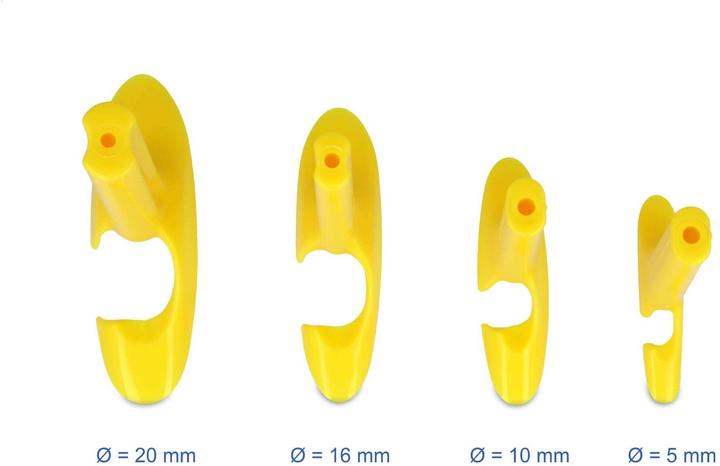 Actual product image Delock Retracting tool for cable conduit set 4 pieces (Cable hole)