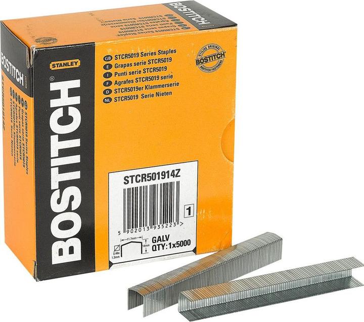 Actual product image Bostitch staple 14 mm (5000 x)