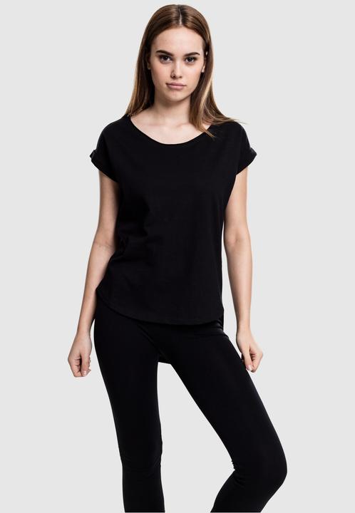 Actual product image Urban Classics Ladies Long Back Shaped Slub Tee (L)