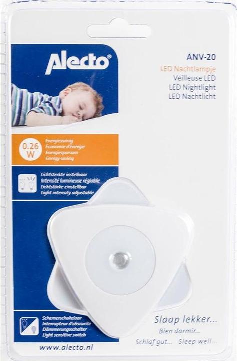 Actual product image Alecto Night light with twilight switch