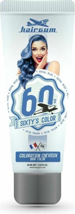 Produktbild Hairgum SIXTY'S COLOR hair color #royal blue 60 ml (Royal Blue)