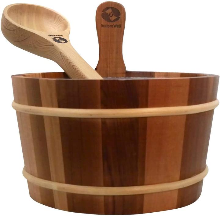 Produktbild SudoreWell Saunakübel, Set Kübel aus Red Cedar 4,0L