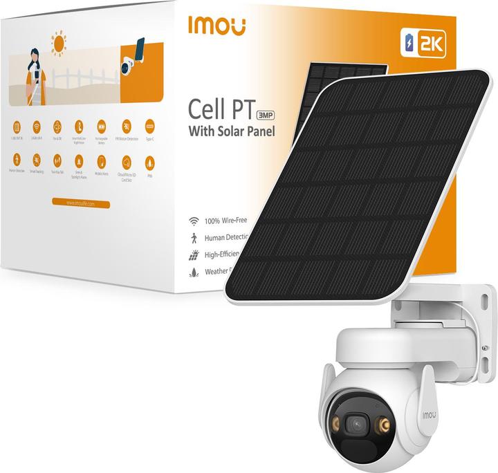 Image du produit Imou Cellule PT avec panneau solaire (2304 x 1296 Pixels)