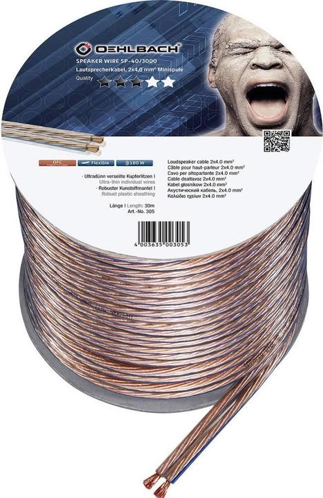 Oehlbach Speaker Wire SP40 3000