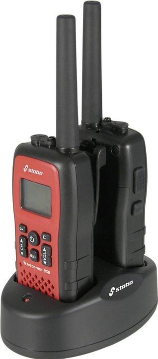 Immagine prodotto Stabo Elettronica 20850 Freecomm 850 Set Radio PMR IPX7 Impermeabile, Batterie agli ioni di litio (10 km)