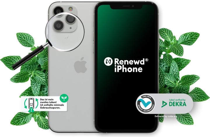 Immagine prodotto Renewd iPhone 11 Pro (64 GB, Argento, 5.80", 12 Mpx, Doppia SIM, A / Come nuovo)