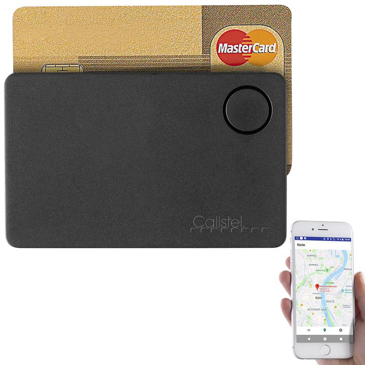 Produktbild Callstel 4in1-Schlüsselfinder, Kreditkarten-Format, Bluetooth, GPS-Ortung, App