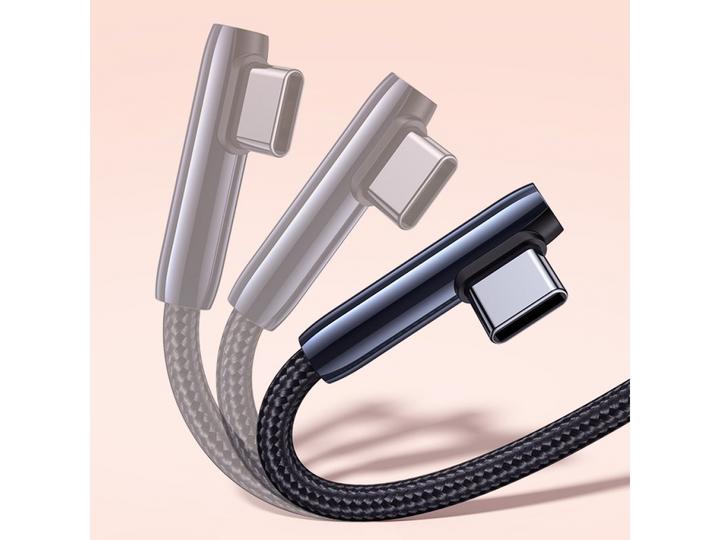 Actual product image Ugreen Cable USB to USB-C US317 Angled, 2m (black) (2 m, USB 2.0)