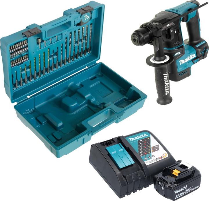 Actual product image Makita DHR 171 RF1X3 Cordless rotary hammer 18 V 1.2 J SDS-Plus Brushless + 1x rechargeable battery 3.0 Ah (Rechargeable battery operated)