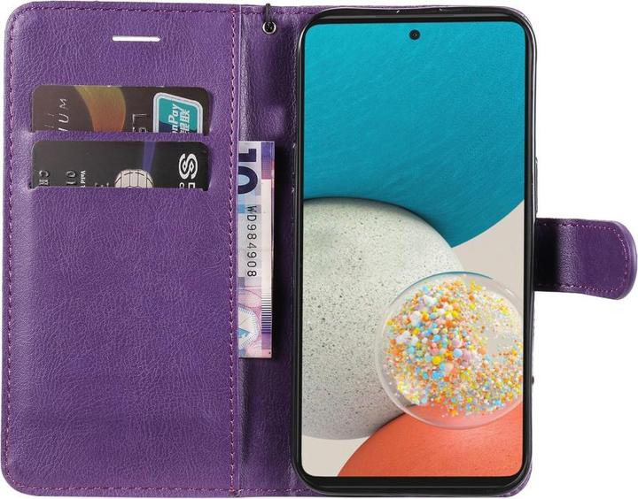 Actual product image Cover-Discount Galaxy A53 5G - leather case cover purple (Samsung Galaxy A53 5G)