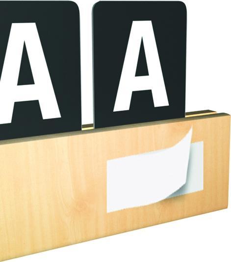 Produktbild Securit Buchstabenleiste, Set 1m