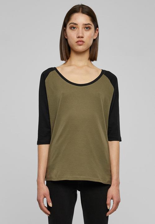 Immagine prodotto Urban Classics Tee Raglan 3/4 da donna a contrasto (L)