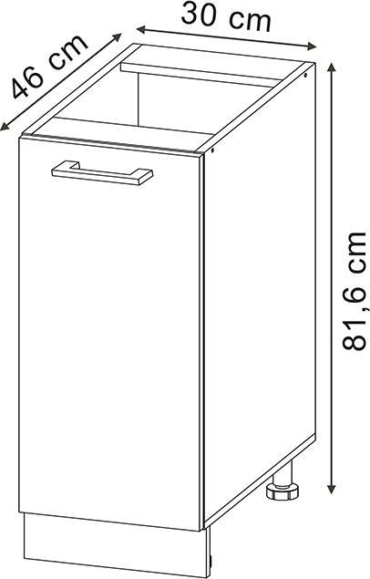 Produktbild Vicco Apothekerschrank R-Line (30 x 46 x 81.5 cm)