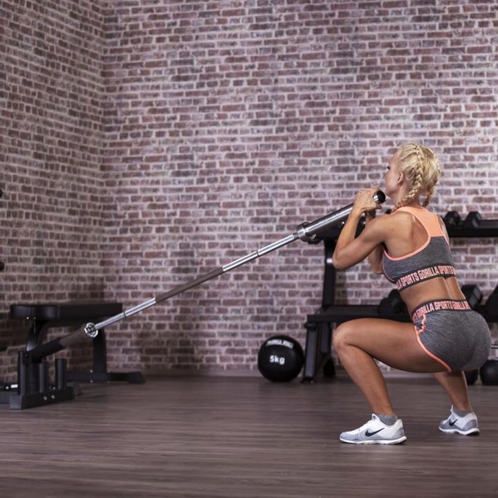 Actual product image Gorilla Sports Barbell T-Bar Row Olympia Attachment