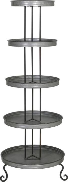 Image du produit Light & Living TOBAGA Étagère 5 étages argent 165 cm