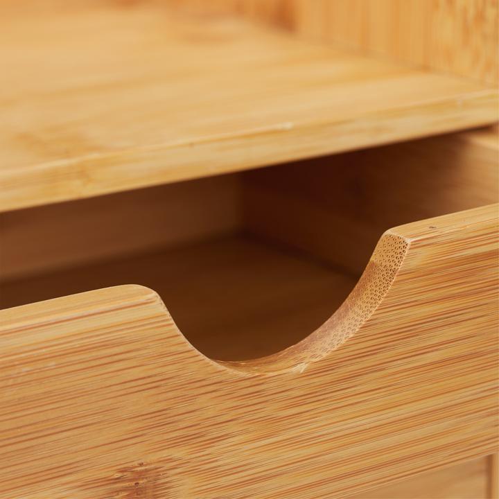Actual product image Relaxdays Bamboo Desktop Organizer, 3 Drawers