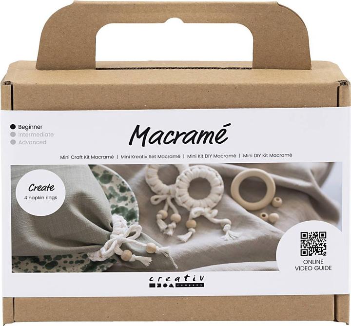 Creativ Company Mini Craft Kit - Macramé - Napkin Ring (977627)