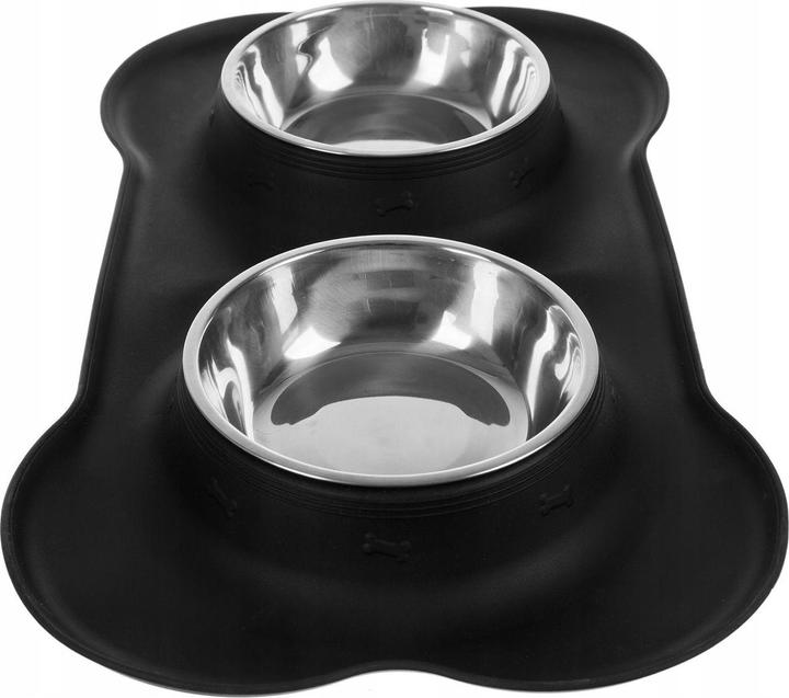 Actual product image Purlov Double bowl for dog and cat - 2 x 450 ml (0.90 l)