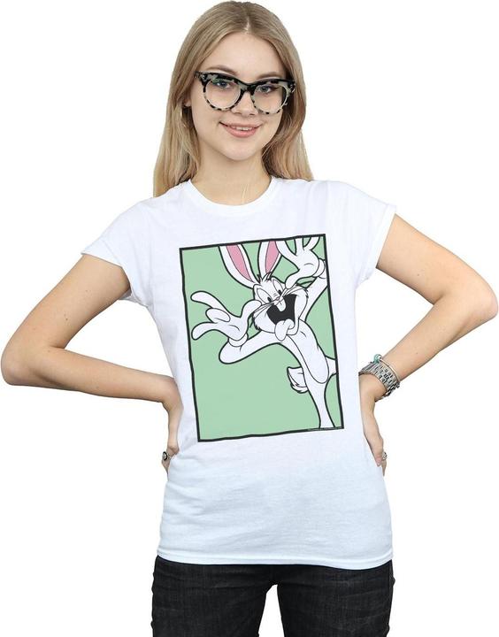 Immagine prodotto Looney Tunes Bugs Bunny Funny Face Maglietta Donna (XL)