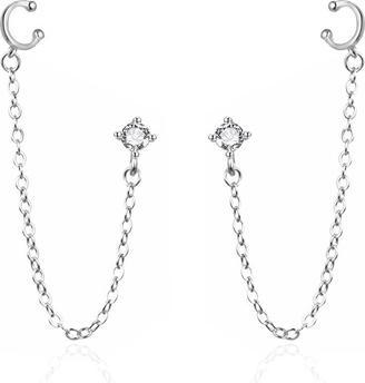 Produktbild Agato - Modern silver earrings AGT-E041PW-EC (Silber)