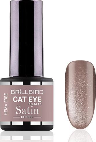Actual product image BrillBird Cat Eye SATIN - Coffee 4ml (Gel-Effect Nail Polish)