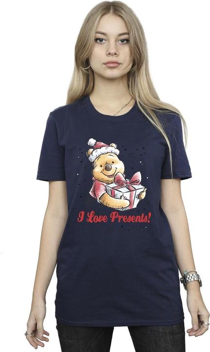 Actual product image Disney Womens/Ladies Winnie The Pooh Love Presents Cotton Boyfriend T-Shirt (M)