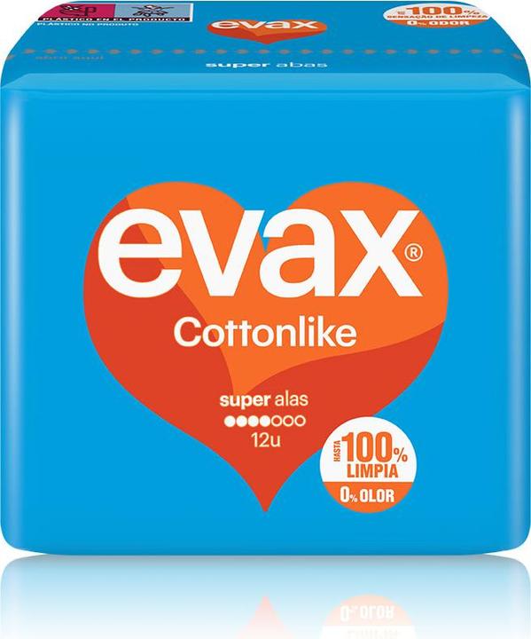 Immagine prodotto Evax COTTONLIKE compresas super alas 12 uds (12 x, Assorbenti igienici)