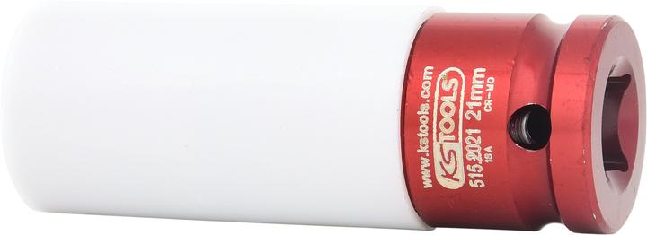 Produktbild KS Tools 1/2" Alu-Felgen-Kraft-Stecknuss lang (21 mm)