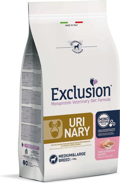 Immagine prodotto Exclusion Urinario di maiale di razza media e grande (Adulto, Senior, 1 pz., 12000 g)