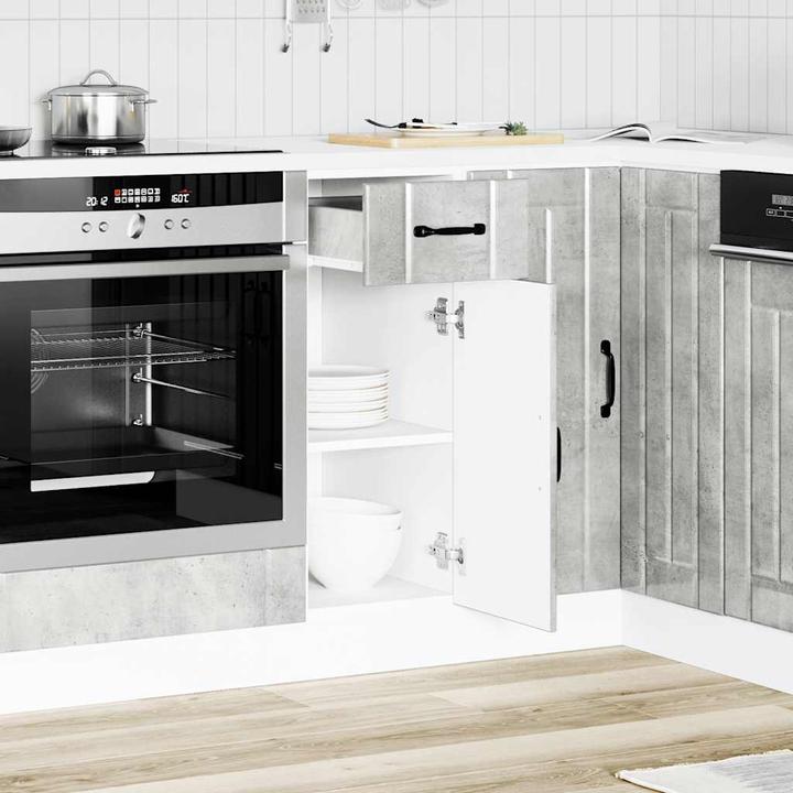 Immagine prodotto VidaXL Base per cucina Lucca Concrete grey Base per lavello in legno (30 x 46 x 81,5 cm)