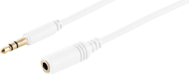Image du produit Shiverpeaks S/CONN maximum connectivity Câble iPOD 3,5 mm mâle vers 3,5 mm femelle, contacts plaqués or blanc (1.80 m)