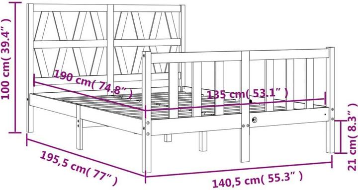 Produktbild VidaXL Creight (135 x 190 cm)