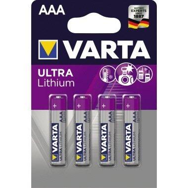 Actual product image Varta ULTRA Lithium (4 pcs., AAA, 1100 mAh)