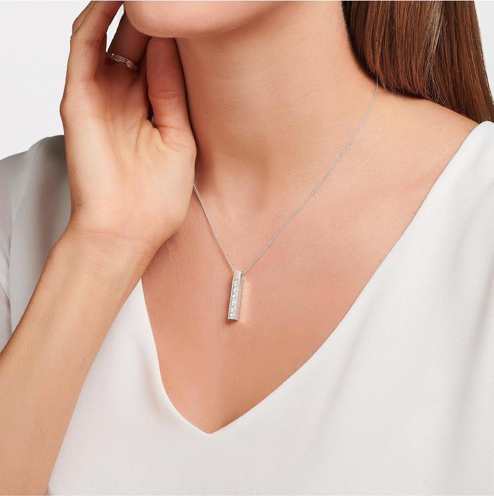 Produktbild Thomas Sabo Halskette Weisse Steine Silber (925er Silber, 40 - 45 cm)