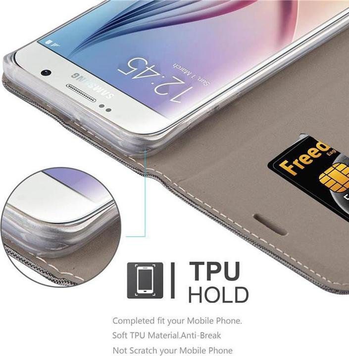 Actual product image Cadorabo Book Jeans Optics Cover (Samsung Galaxy S6 Edge+)
