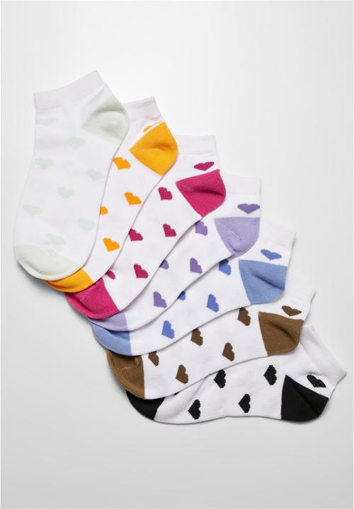 Actual product image Urban Classics Recycled Yarn Heart Sneaker Socks 7-Pack - 17236 (pack of 7, 43 - 46)