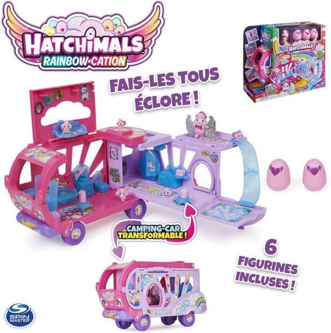 Actual product image Hatchimals Rainbowcation Camper, camper van playset with 6 CollEGGtibles figures and accessories