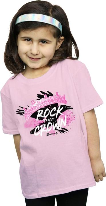 Actual product image Disney Girls The Descendants Rock That Crown Cotton T-Shirt (152, 158)