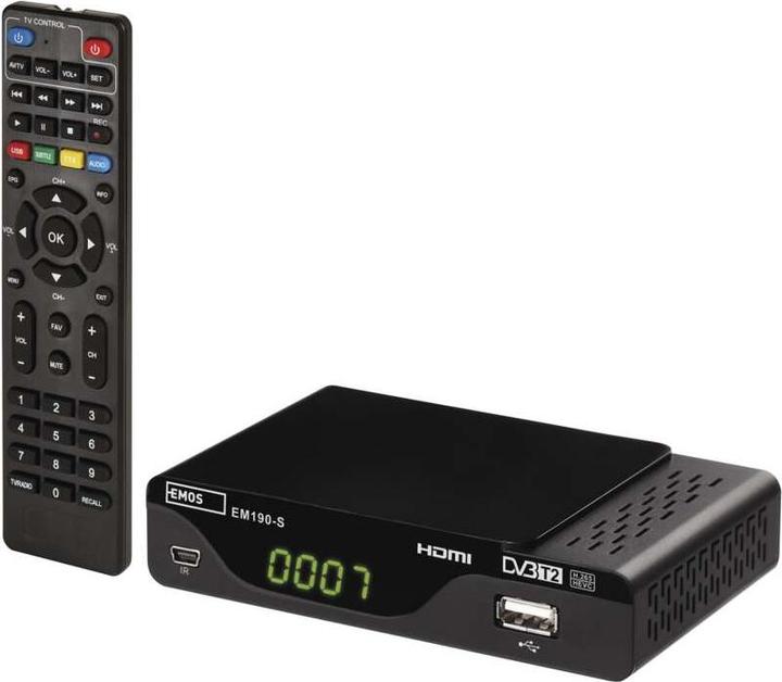 Produktbild Emos EM190-S HD HEVC H265 (DVB-T, DVB-T2, CI-Schacht)