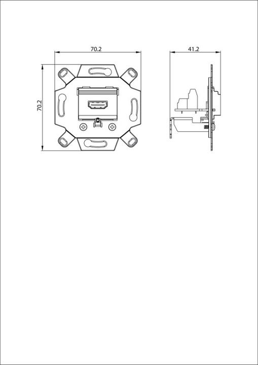 Produktbild Busch-Jaeger HDMI-Anschlussdose (Abdeckung)