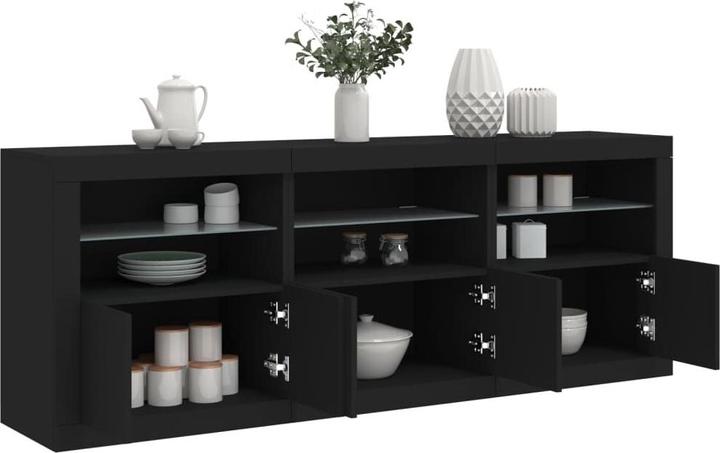 Produktbild VidaXL Sideboard mit LED-Leuchten (181.5 x 37 x 67 cm)
