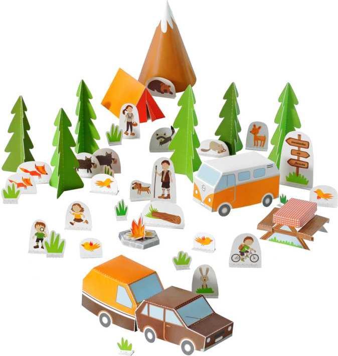Image du produit Pukaca Set de jouets en papier. Village de camping (Allemand)