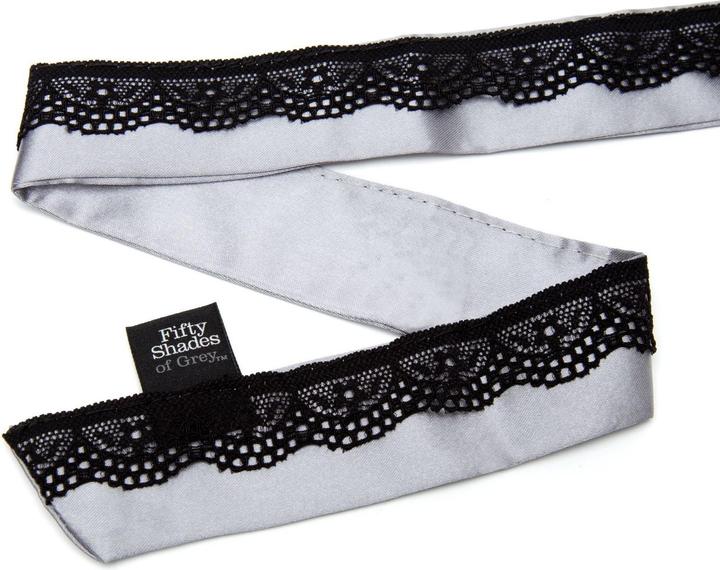 Image du produit Fifty Shades of Grey Play Nice Collier en satin et dentelle & Pinces à tétons - Noir