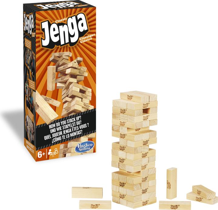 Actual product image Hasbro Gaming Jenga Classic (French, Italian, German)